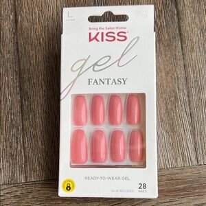 Lot of 1 KISS Gel Fantasy Coral Nails